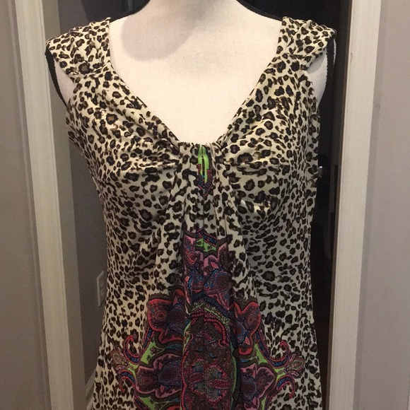 London Times sleeveless print dress. 12p. EUC - Picture 2 of 7